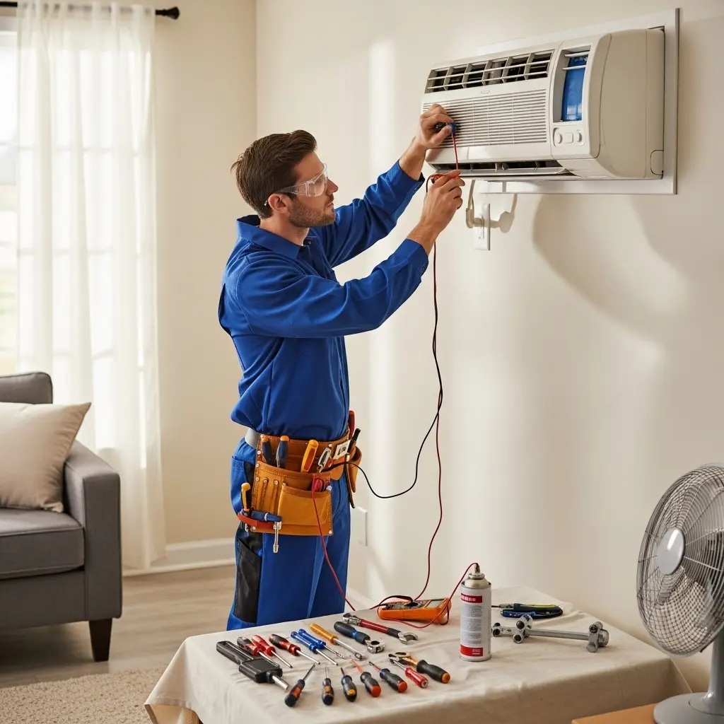 Güngören Kumtel Kumtel klima gaz dolumu ve bakım – Enerji verimliliği artırıldı. - Teknik servis örneği